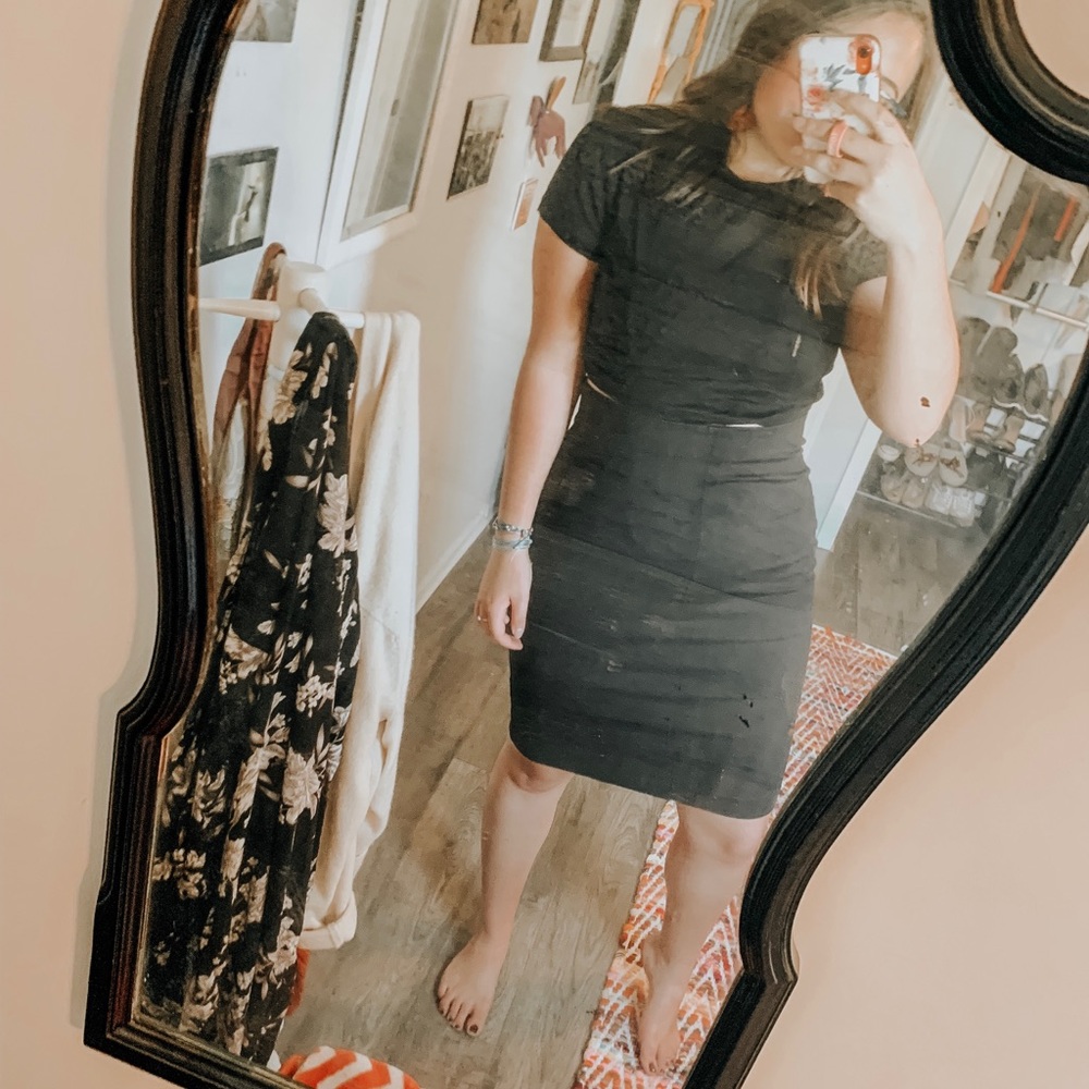 Loft Pencil Skirt Black